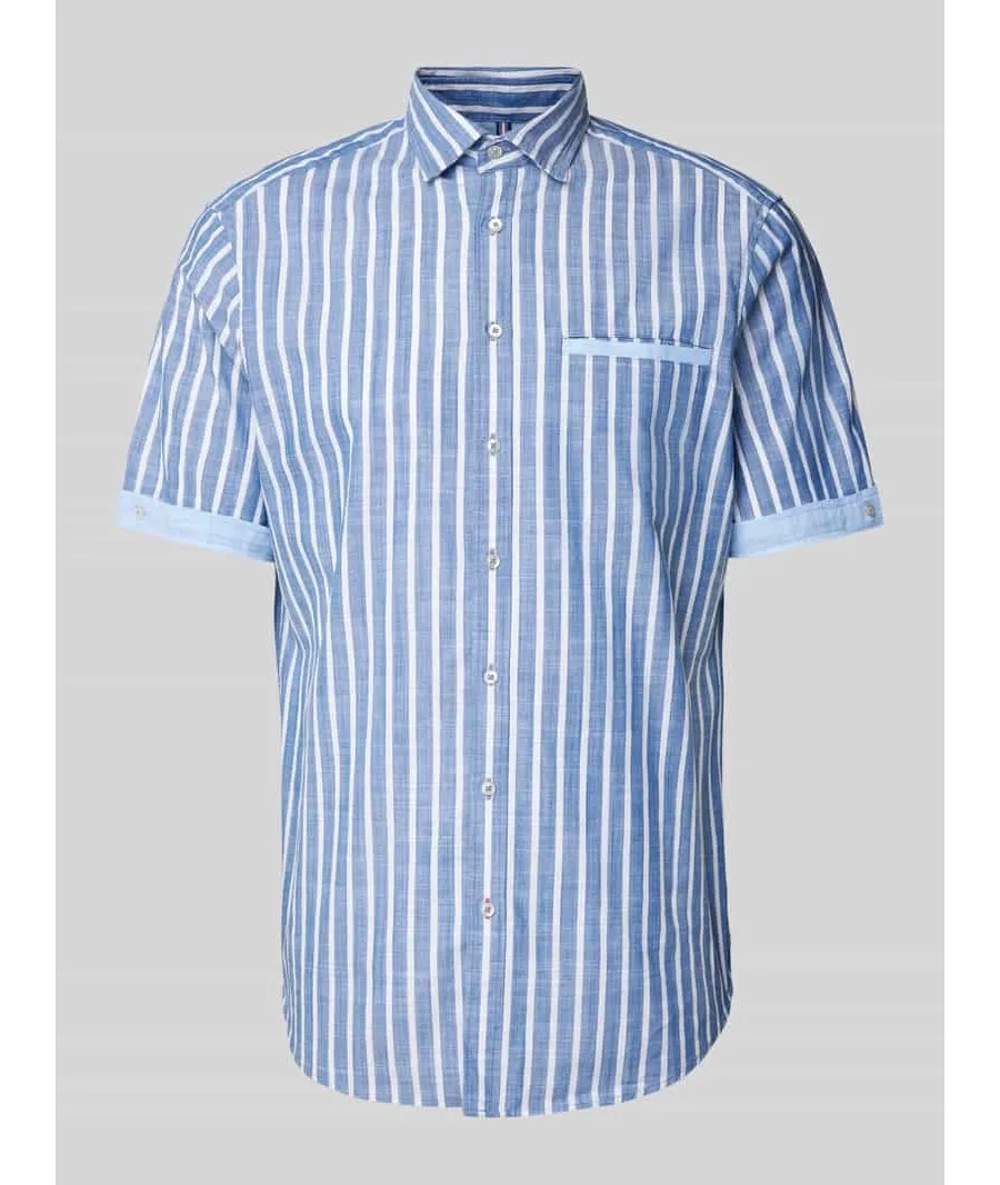 obrazek 1 Koszula casualowa o kroju slim fit z wzorem w paski