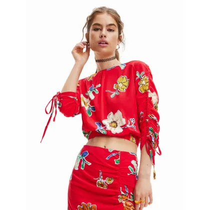 Zdjęcie Desigual Bluzka Landi 23SWBW25 Czerwony Regular Fit