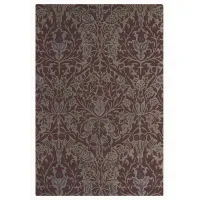Picture Luxurious burgundy carpet with an ornament - AUTUMN FLOWER PLUM 27500