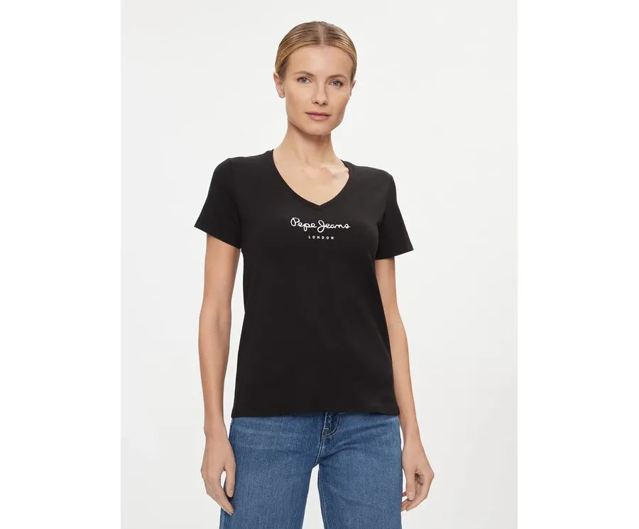 obrazek 1 Pepe Jeans T-Shirt Wendy PL505482 Czarny Regular Fit