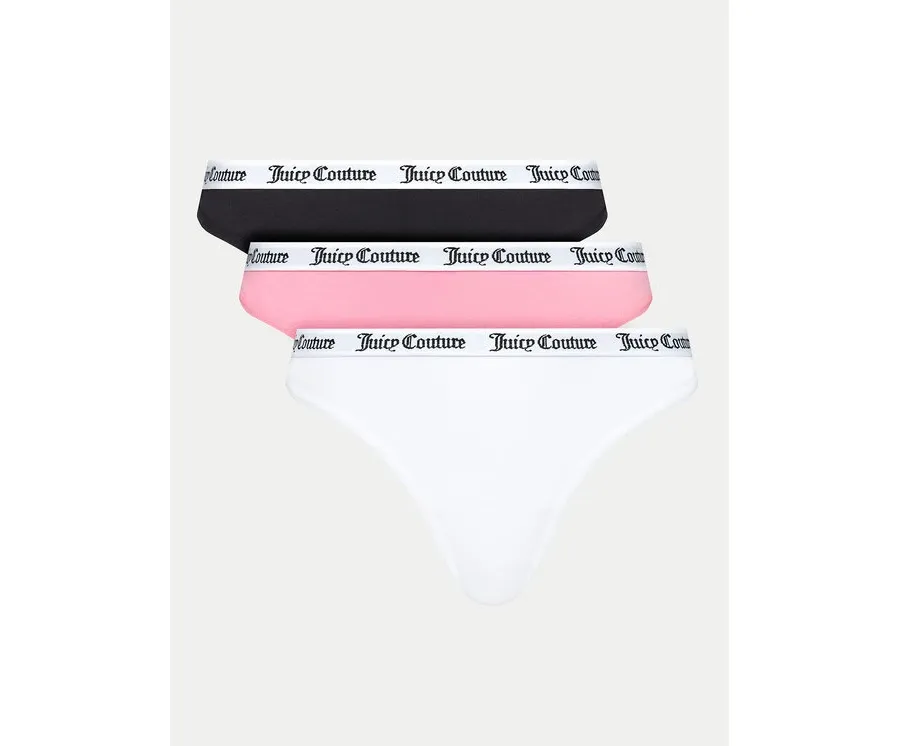 obrazek 1 Juicy Couture Komplet 3 par stringów Diana JCLTH224571 Kolorowy