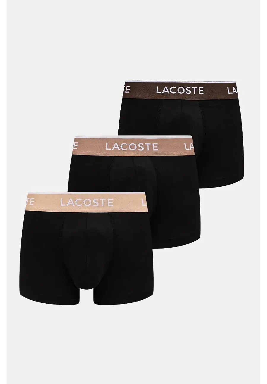 obrazek 1 Lacoste bokserki 3-pack męskie kolor czarny
