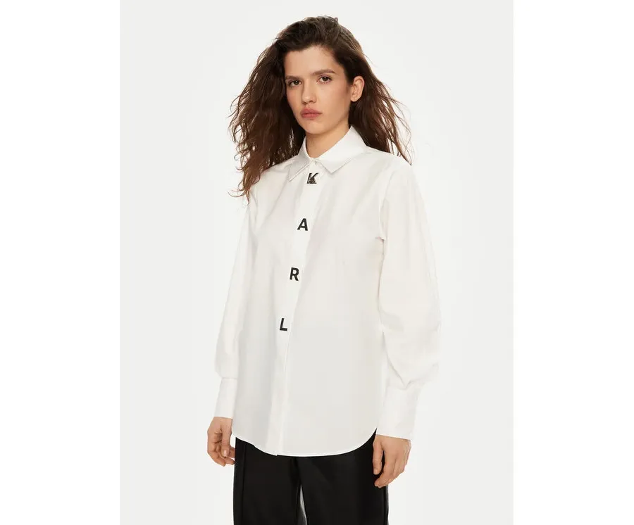 obrazek 1 KARL LAGERFELD Koszula A1W11026 Biały Regular Fit