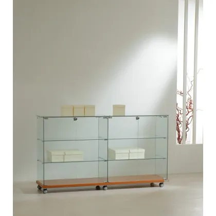 Picture Long, oblong, stylish display counter