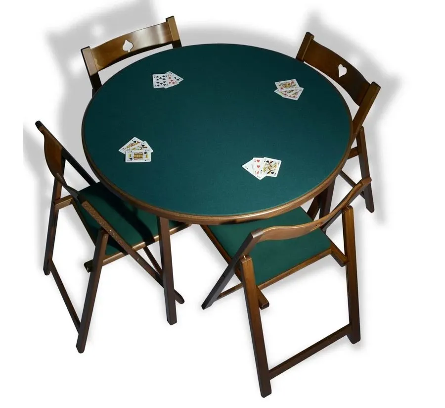 obrazek 2 Włoski komplet 4 krzeseł idealnych do stołu pokerowego