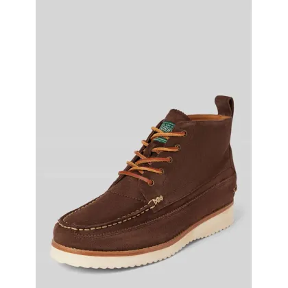 Zdjęcie Buty sznurowane ze skóry z ozdobnym szwem model ‘RANGER’