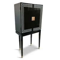 Picture Black and white Art Deco alcohol cabinet