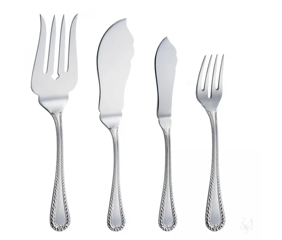 obrazek 3 Duży elegancki 126-elementowy komplet sztućców w skrzynce - Zaramella Argenti