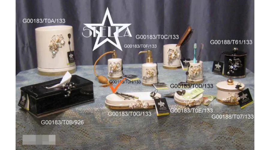 obrazek 1 Elegancki pojemnik z ceramiki do łazienki