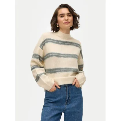 Zdjęcie Vero Moda Golf Dazzle 10310850 Beżowy Loose Fit