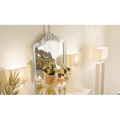 Picture Rectangular wall lamp with a pleated ivory shade - Avenanti