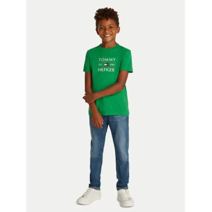 Zdjęcie Tommy Hilfiger T-Shirt KB0KB09538 D Zielony Regular Fit