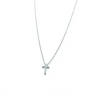 Picture Men's Italian Rolò chain with a cross-shaped pendant, dimensions 9x5mm, length 48cm