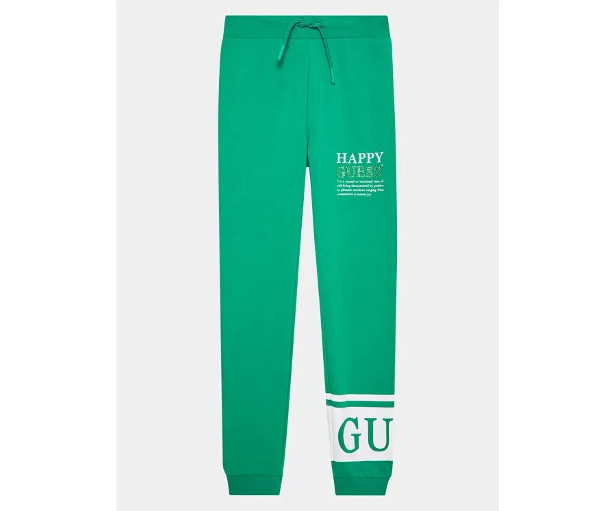 obrazek 1 Guess Spodnie dresowe J3YQ11 KA6R4 Zielony Regular Fit