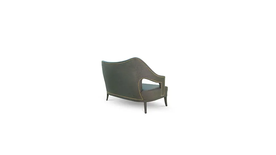 obrazek 2 Portugalska dwuosobowa sofa o nowoczesnym kształcie