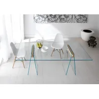 Zdjęcie Włoski stół wykonany ze szkła typu extraclear - Tonelli Design