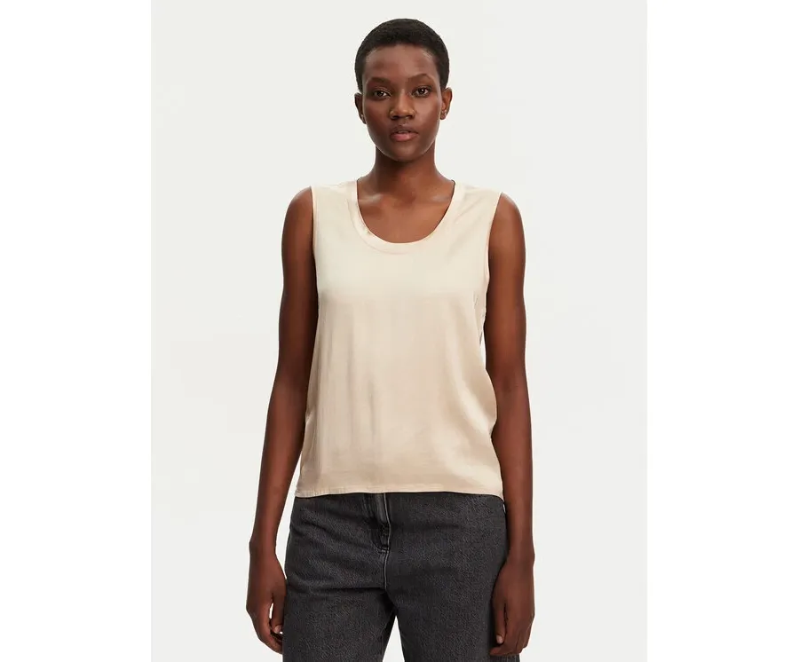 obrazek 1 ViCOLO Bluzka TD0006 Beżowy Relaxed Fit