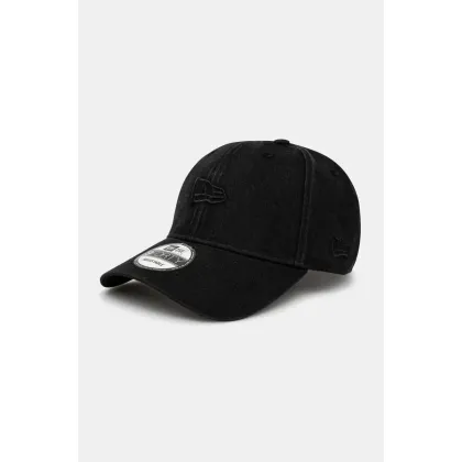 Zdjęcie New Era czapka z daszkiem kolor czarny gładka 60595458