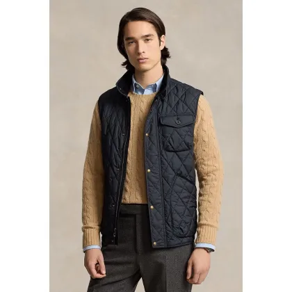 Zdjęcie Polo Ralph Lauren bezrękawnik męski kolor czarny przejściowy 710940375