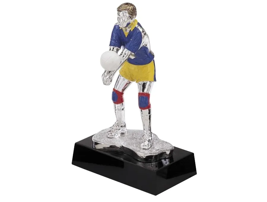 picture 1 Metallic figurine of a volleyball player - Astra Argenti