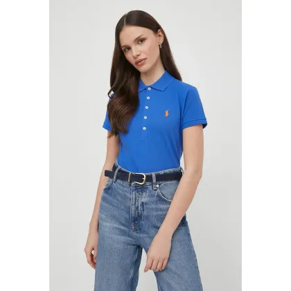 Zdjęcie Polo Ralph Lauren polo damski kolor niebieski