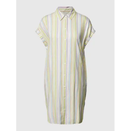 Zdjęcie Sukienka koszulowa z wiskozy ze wzorem w paski