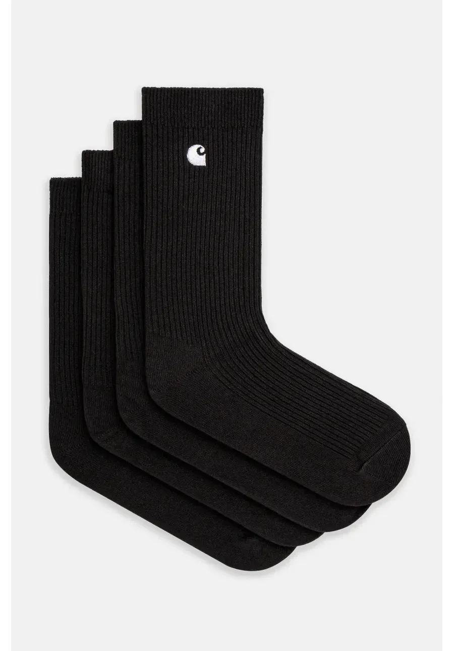 obrazek 1 Carhartt WIP skarpetki Madison Pack Socks 2-pack męskie kolor czarny I034572