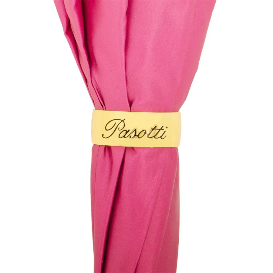 obrazek 7 Stylowy różowy parasol damski z motywem kwiatowym – Pasotti