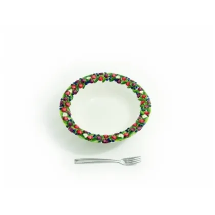 Zdjęcie Średnia ceramiczna miska z motywem jagód - Le Ceramiche