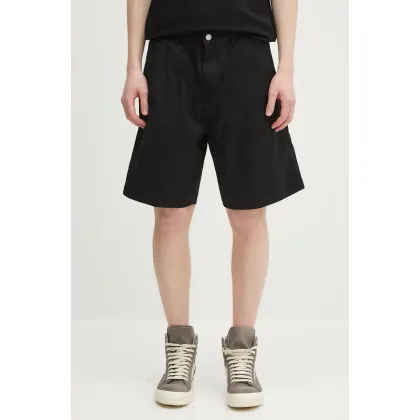 Zdjęcie Carhartt WIP szorty bawełniane Double Knee Short męskie kolor czarny I034794.8902