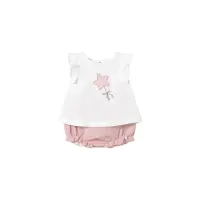 Zdjęcie Mayoral Komplet t-shirt i spodenki 1255 Różowy Regular Fit