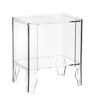 Picture Modern style plexiglass bedside table