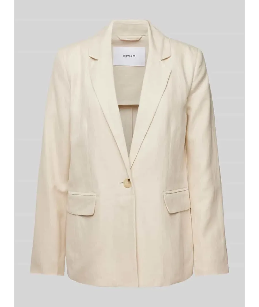 obrazek 1 Żakiet lniany z kołnierzem z połami model ‘Jamari’