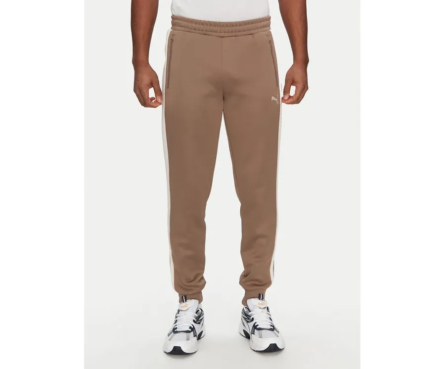 obrazek 1 Puma Spodnie dresowe T7 Always On 629588 Brązowy Regular Fit