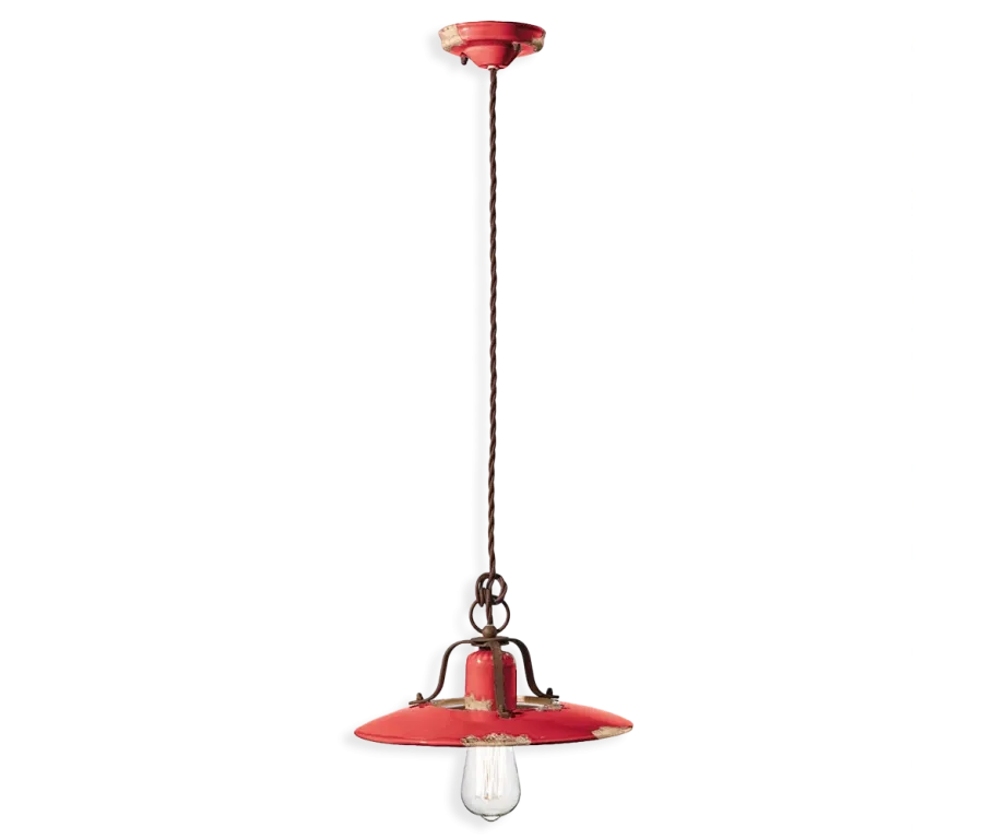 obrazek 6 Wyjątkowa włoska lampa wisząca retro