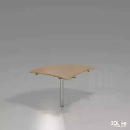 Zdjęcie Elegancka Dostawka kształtowa do biurek 1/4 koła