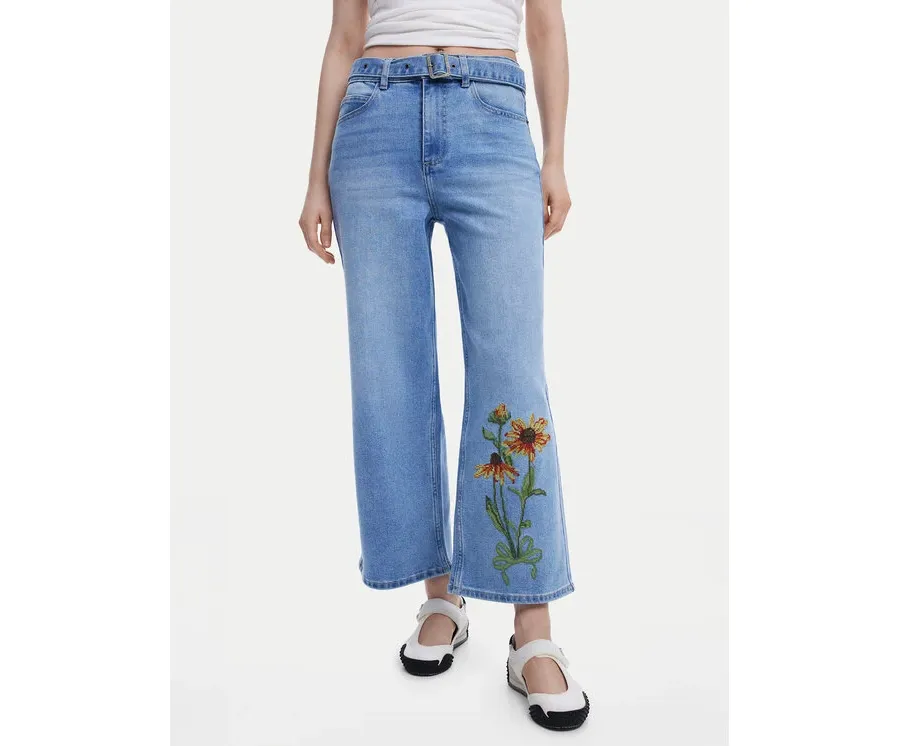 obrazek 1 Desigual Jeansy Ohio 25SWDD14 Niebieski Straight Fit