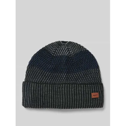 Zdjęcie Czapka beanie z naszywką z logo model ‘MIGUEN’