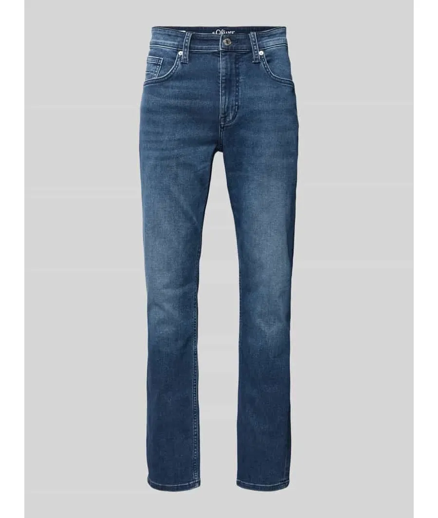 obrazek 1 Jeansy o kroju slim fit z 5 kieszeniami model ‘Nelio’