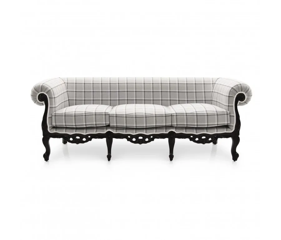 obrazek 2 Prestiżowa sofa chesterfield 3-osobowa w stylu barokowym  - Sevensedie