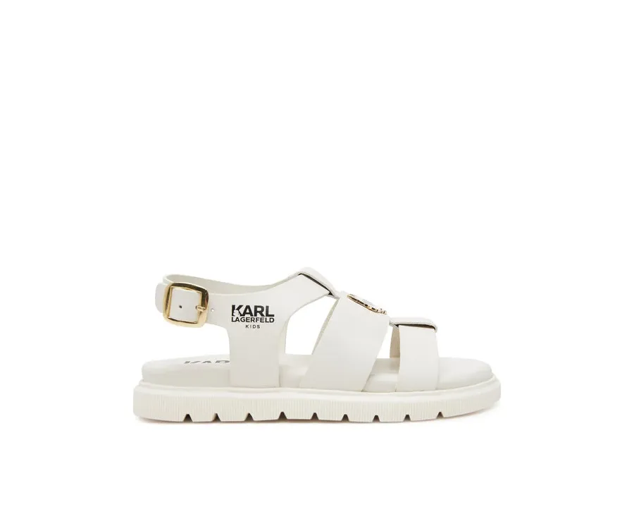 obrazek 1 Karl Lagerfeld Kids Sandały Z30372 M Écru