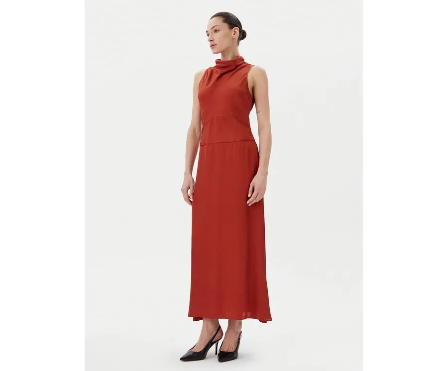 obrazek 1 IVY OAK Sukienka codzienna IO117601 Czerwony Regular Fit