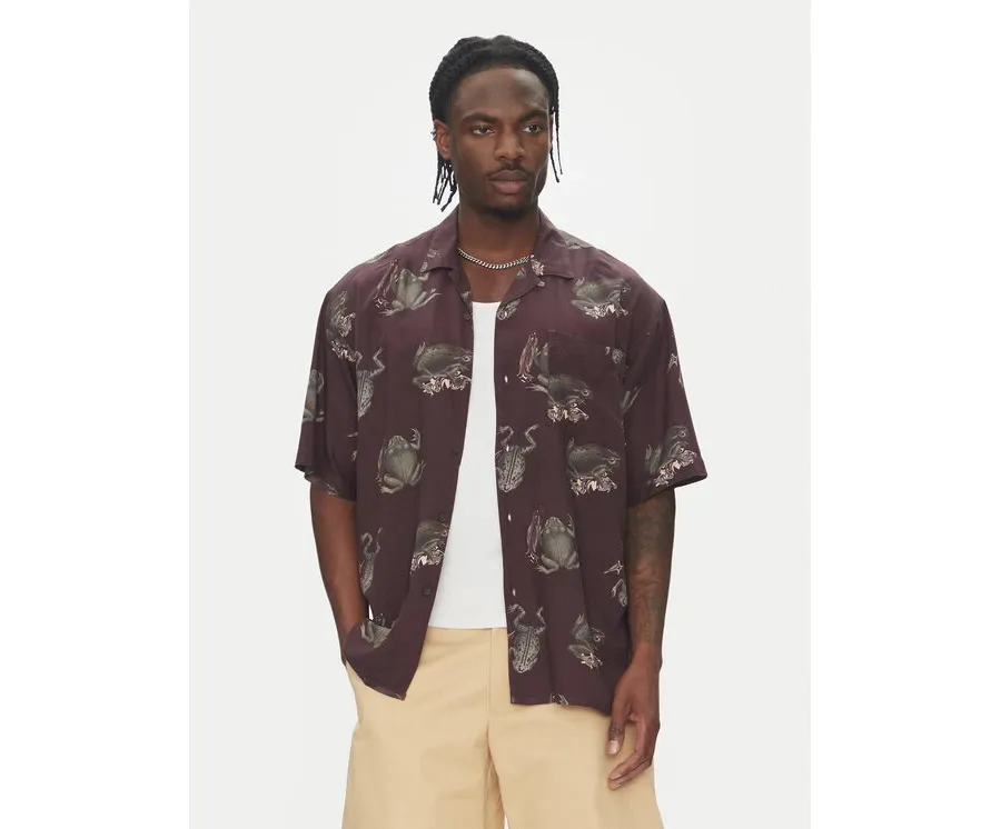 obrazek 1 Element Koszula Resort ELYWT00177 Bordowy Regular Fit