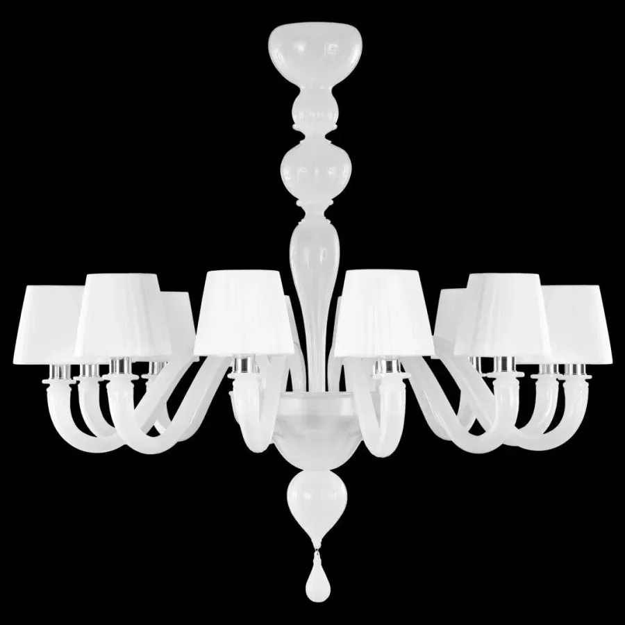 obrazek 5 Piękna lampa sufitowa wykonana z ręcznie robionego szkła murano - prosto z Włoch