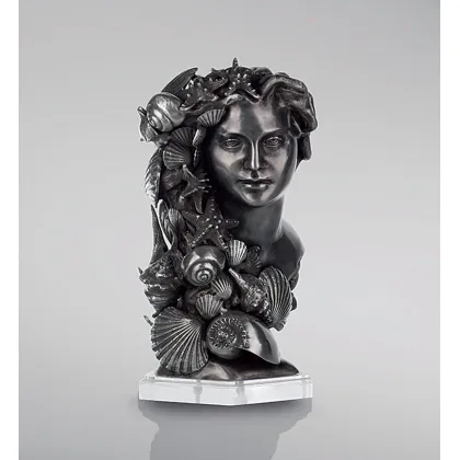 Picture Aluminum sculpture bust of Anna - Fonderia Artistica Ruocco