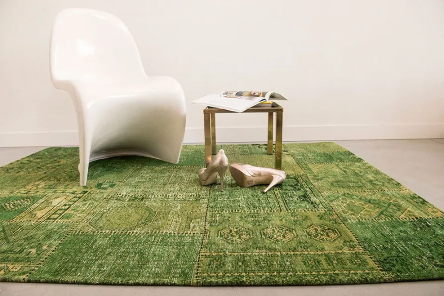 obrazek 5 Subtelny zielony dywan patchwork - HANGING GARDENS 8688