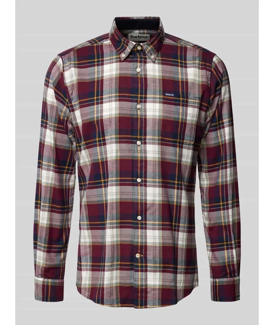 obrazek 1 Koszula casualowa o kroju tailored fit z kołnierzykiem typu button down