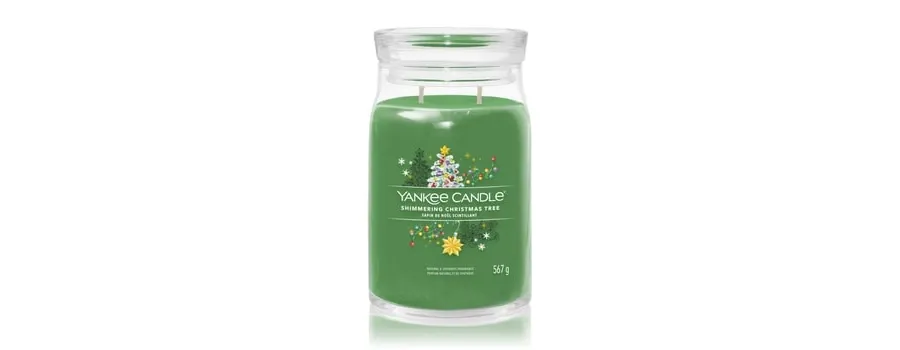 obrazek 1 Yankee Candle Shimmering Christmas Tree Signature Jar Świeca zapachowa 567 g