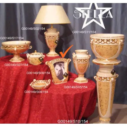 Zdjęcie Urokliwa ceramiczna ramka do zdjęć z kryształkami Swarovskiego