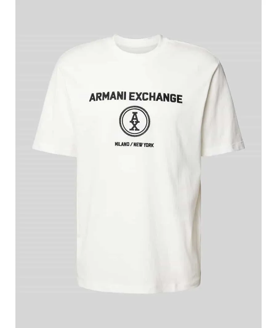 obrazek 1 T-shirt z prążkowanym okrągłym dekoltem